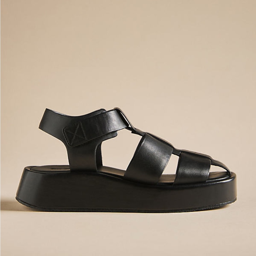 Pilcro platform fisherman sandals.